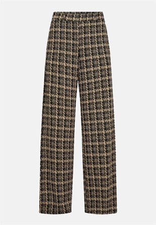 Soyaconcept - Trikåbyxa med fickor - svart/brun/mönstrad - för damer - S (38) - Cellbes