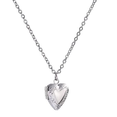 Vintage enkeltlags hjerteanheng halskjede for kvinner Punk stil sjarmerende choker