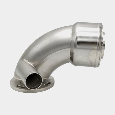 Exhaust elbow, stainless steel, for Yanmar 6LY