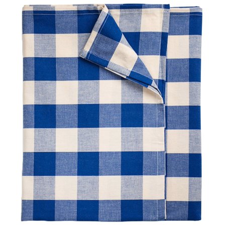 Midnatt Bell pöytäliina 330x145 cm, sininen/aprikos