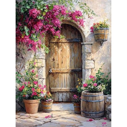 Timanttimaalaussarjat aikuisille aloittelijoille, DIY täysi pyöreä timanttimaalaussarja ruukkukasvi, maalaa timanteilla piste jalokivitaide, kodin 