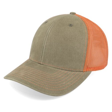 Richardson - Vihreä trucker Lippis - 112ltd Split Dark Loden/Terra Cotta Osfm @ Hatstore