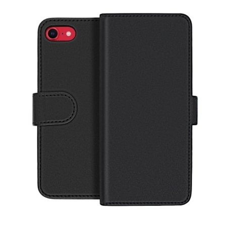 RV Flip Stand TPU Leather Case Black for Apple iPhone 7/8/SE 2020 High Quality