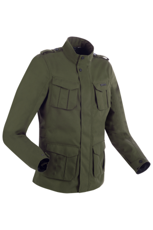 Bering Norris Evo Motorcycle Jacket Khaki L