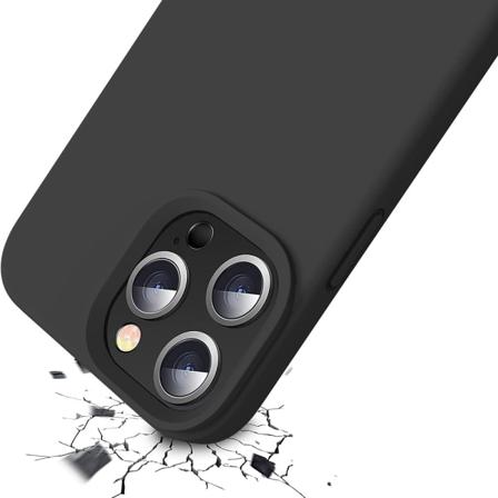 iPhone 14 Pro Max - Kraftfullt Tunt Skyddsskal (LEMAN) Svart