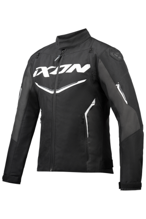 Motorradjacke Ixon CORDOLO Schwarz/Anthrazit/Weiß XL