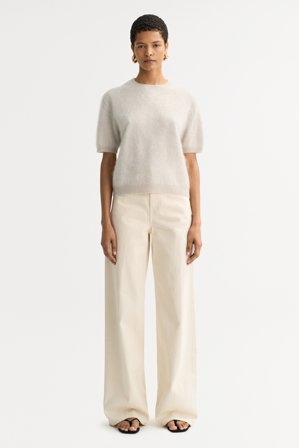 Soft Goat - Brushed short sleeve - XS - Chalk