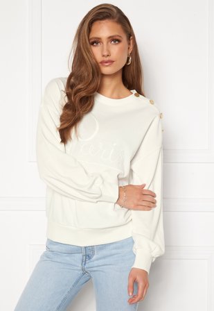 JDY Louisiana L/S Button Sweat Cloud Dancer Klær