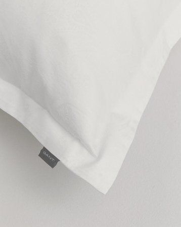 GANT Hotellputetrekk Jaquard Paisley Hvit 70x100cm