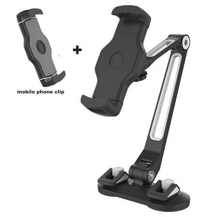 Tablet Holder Sugekop Bilholder 360 Graders Beslag til iPad Mini Air Pro 4.7"-12.9" Xiaomi Redmi Skriveplade M ipad~04748