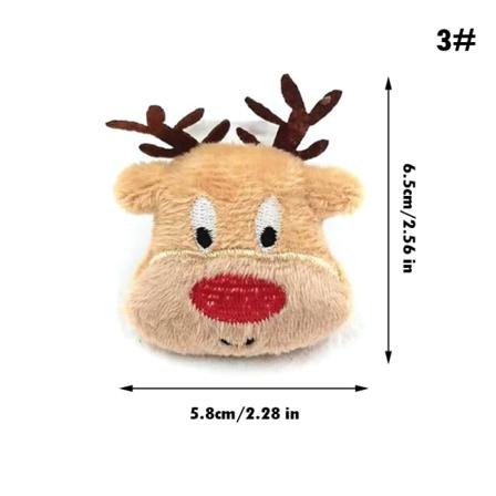 Christmas Cartoon Plyschleksaker Älg Santa Claus Snowman Mini Plysch