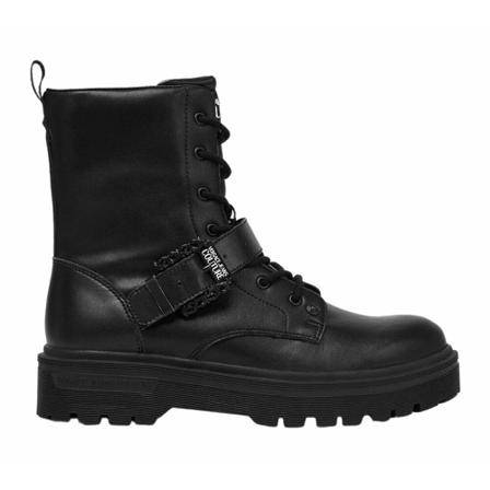 Versace Jeans Couture Flat Schoenen Black , Zwart , Heren , Maat: 43 EU