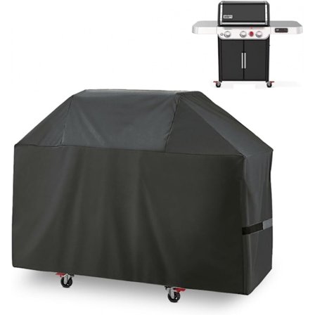 Grillovertræk til Ny 2022 Weber Genesis 400 Serie 4-brænder Gasgrill Udendørs Vandtæt, 7758 Passer til Genesis E-425s