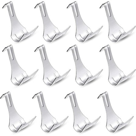 20 stk. kroge, metal billedrammekroge, ingen borekroge kraftige ophængningskroge formet badeværelse