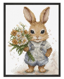 Broderikit Billede Kanins Overraskelse - Luca-S