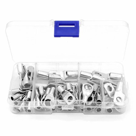 60 stk Kobber Rørterminaler Svejsning Kabel Lug Crimp Stikkit SC6-SC25