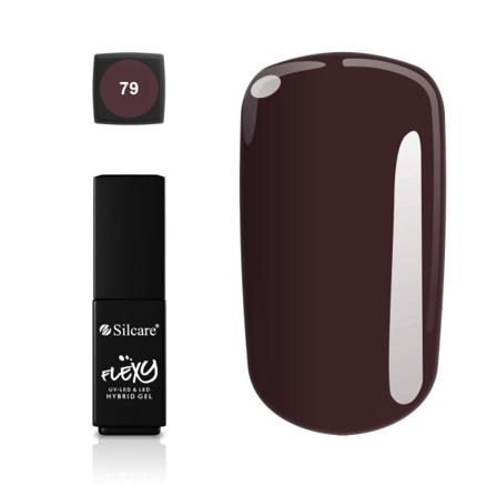 Silcare - Flexy - Hybrid Gel - Color: 79 - 4,5 Gram Mörkbrun