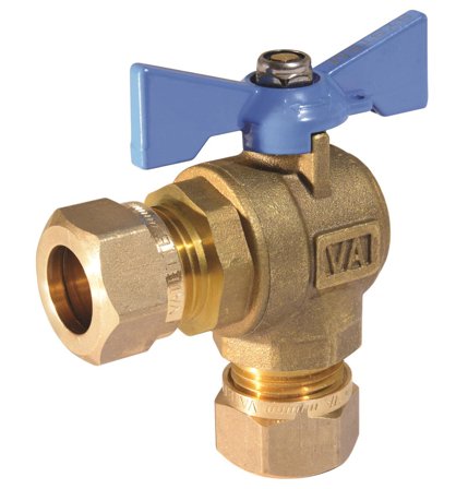 Vatette FG084110042 Kulventil vinkel, 22 mm, Installation