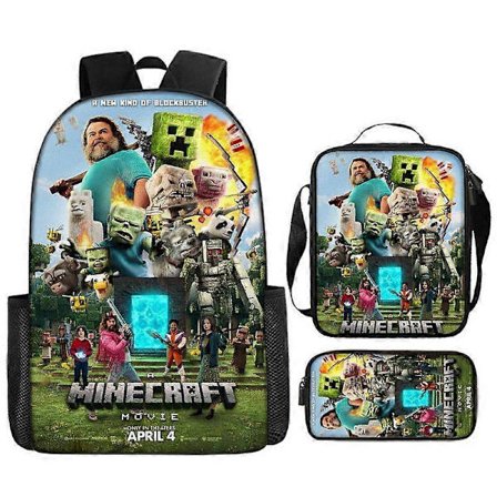 Hot My World Movie Ryggsekk Trykt Ryggsekk Crossbody Veske Penal 3-Dels Sett Ny