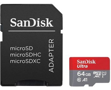 SanDisk-Ultra microSDXC 64 GB-64 GB SanDisk microSDXC Mobil Ultra UHS-I minnekort-Data storage-Minnekort
