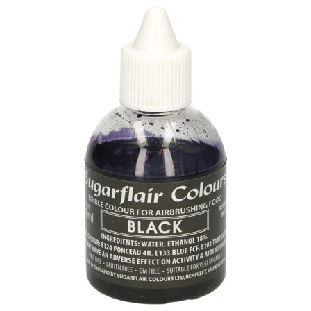 Spiselig Airbrush Farve Sort