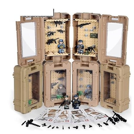 Ny version Militær figur byggeklodser stål løve specialstyrker puslespil samling børns legetøj[D]