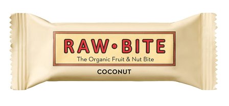 Rawbite Frugt- og nøddebar Glutenfri Ø Coconut 50 g, Helse & Madvarer, Snacks, Barer