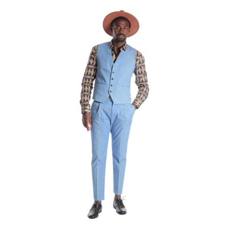 Daniele Alessandrini, Suit Trousers Blauw, Heren, Maat:L