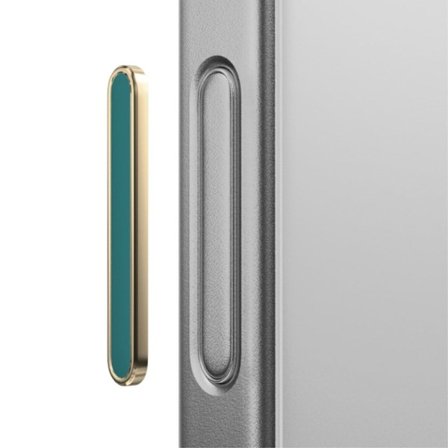 RURIHAI Metallklistermärke för kamerakontrollknapp iPhone 16 Pro Max / 16 Pro / 16 Plus / 16 Kameraknappskydd - Grön