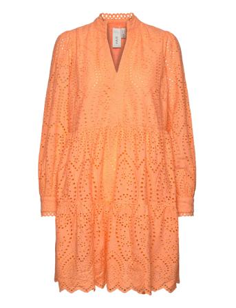 Yasholi Ls Dress S. Dresses Lace Dresses Oransje YAS*Betinget Tilbud