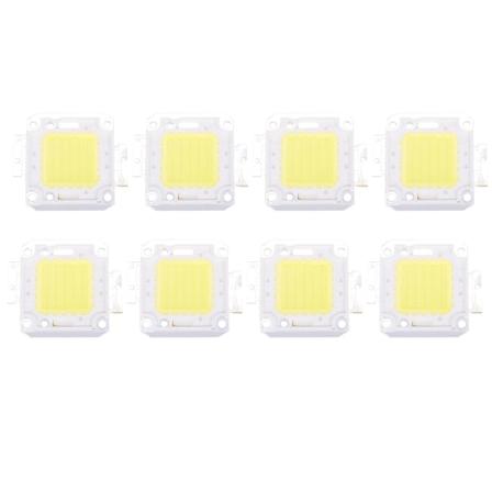 8x Høy Effekt 50w Led Chip Pære Lys Lampe Diy Hvit 3800lm 6500k