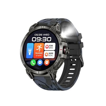 Multifunktionelt smartwatch med sundhedsovervågning og Bluetooth-opkald