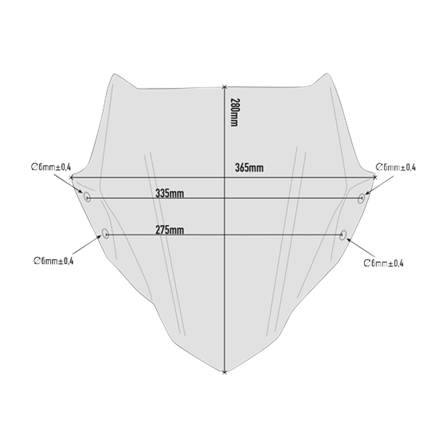 Parabrezza Givi A Trasparente - BMW G 310 R 2017-2022