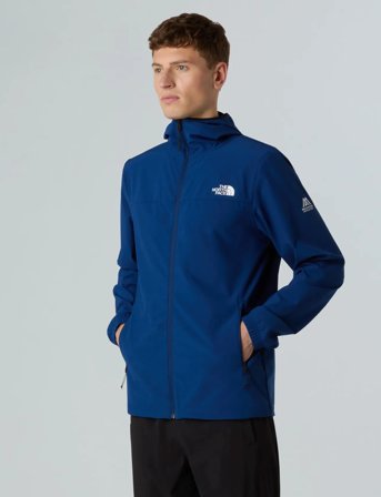 The North Face M Mountain Athletics Hooded Wind Jacket - Navy - XS