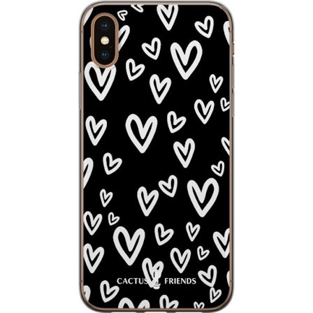 Kompatibelt Mobilskal till Apple Apple iPhone X Cactus and Friends - Handdrawn Love Chaos