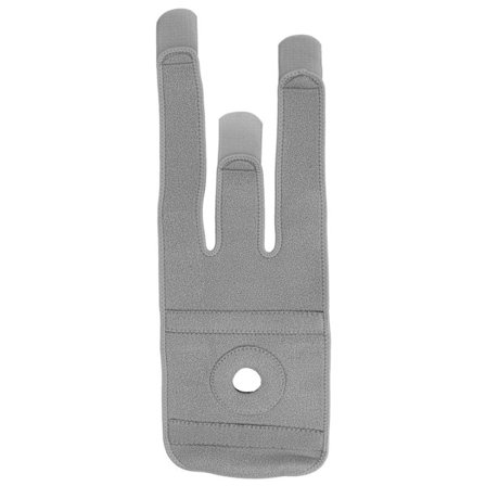 Kompresjonsstøtte for kne, artrose, skade, restitusjon, smertelindring, beskyttelse, grå