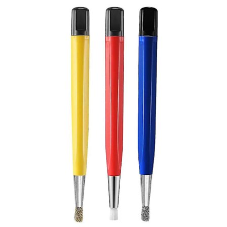 3kpl/setti Lasikuituteräs Naarmuuntumisharja Kynä Kuituharjakset Kiillota Kello Ruosteen Lika Poisto Korut C