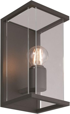 Malmbergs Bore Vegglampe E27 IP54 Mørkgrå