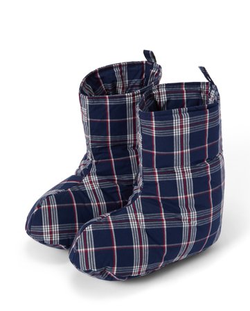 Lexington Checked flannel re-down socks