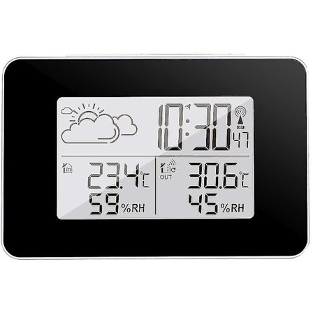 Wireless Weather Station Digital Weather Station Indoor And Outdoor Weather Station Forecast Thermometer Sensor Clock Home Hygrometer