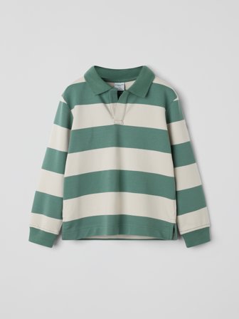 Polarn O. Pyret - Long-sleeved rugby shirt - 98 - Childrenswear - green