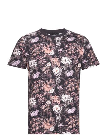 Jprblatropic Digital Ss Tee Crew Neck T-shirt Sort Jack & J S