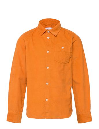 Corduroy Shirt - Gots/Vegan Orange Knowledge Cotton Apparel