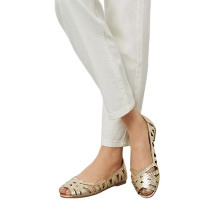 Dorothy Perkins Dam/Dam Prim Peep Toe Bred Pumps 5 UK Gol