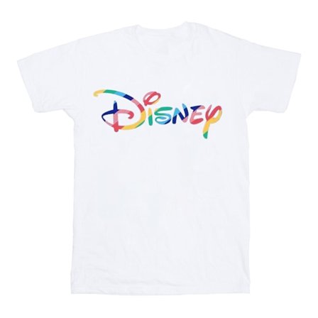 Disney Herr Regnbågslogotyp T-shirt XXL Vit