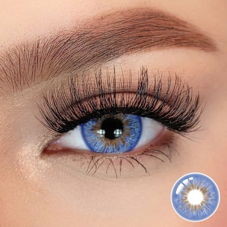 Färgade Linser – Heartbeat Series – 12 Månader - Heartbeat Blue