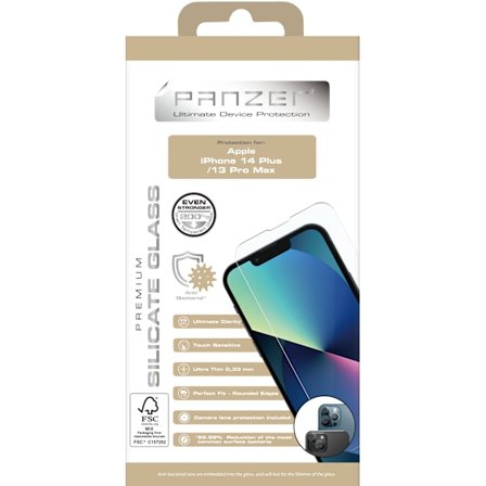 iPhone 13 Pro Max/14 Plus Full-Fit Silicate Glass
