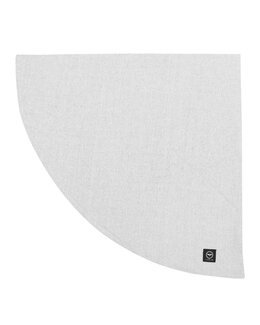 Bordsduk rund Elin enfärgad Chambray Ljusgrå - 160 cm Ø - Jul,Jul - Recycled by Wille