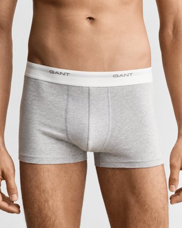 GANT Herren 3er-Pack Boxershorts (L) Hellgrau