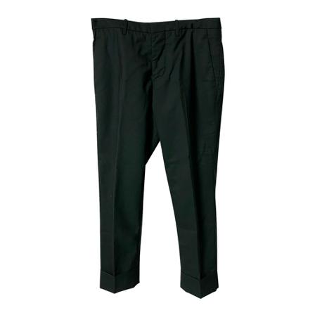 Marni Pre-owned, Slim Fit Trousers in Wool Groen, Dames, Maat:L